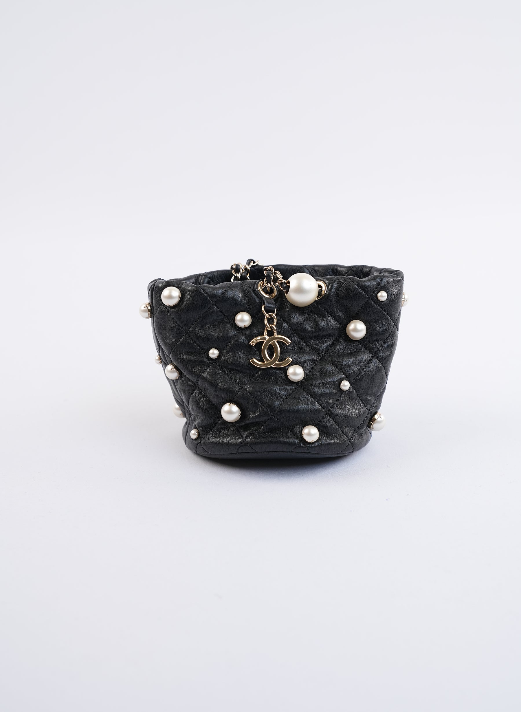 Chanel Lambskin Quilted Pearl Mini Bag