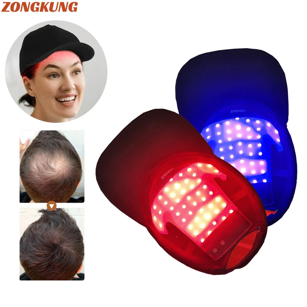 LASEPREHT Hair Growth Cap - Red & Infrared Light Therapy Device for Hair Loss Treatment with USB Charging
